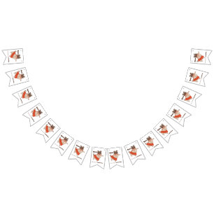 Dance like nobody is watching Pug Girl Bunting