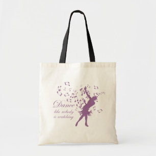 Dance like nobody is watching reusable tote bag