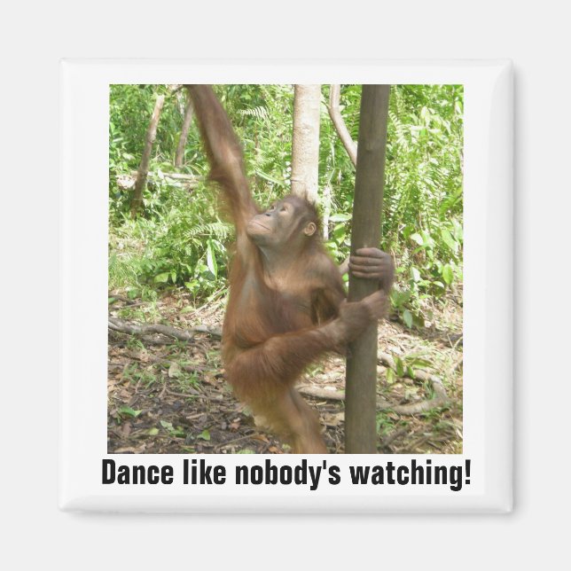 Dance Like Nobody's Watching Motivational Magnet (Front)
