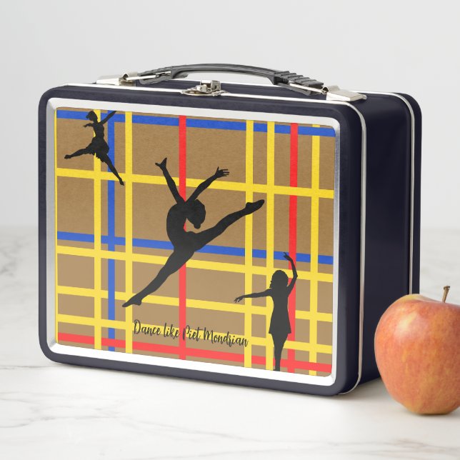 Dance like Piet Mondrian Modern Art  Metal Lunch Box (In Situ)