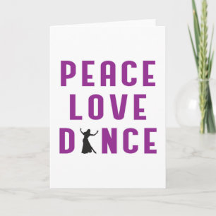 Dance Love Dancing Party Sport Dancer Funny Gift Card
