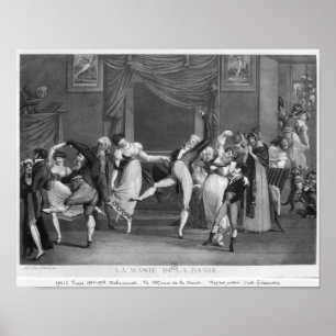 Dance mania, 1809 poster