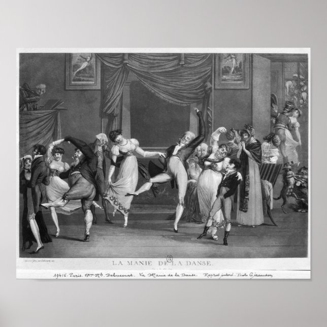 Dance mania, 1809 poster (Front)