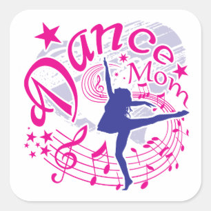Dance Mom Square Sticker