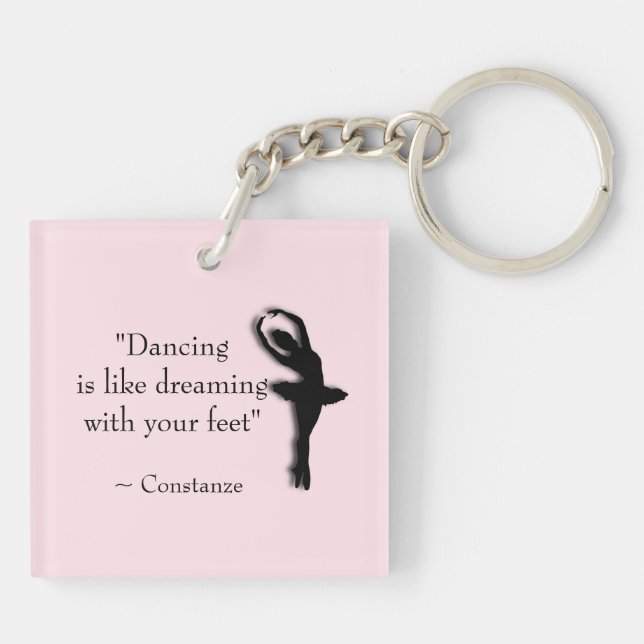 Dance Motivational Key Ring (Back)