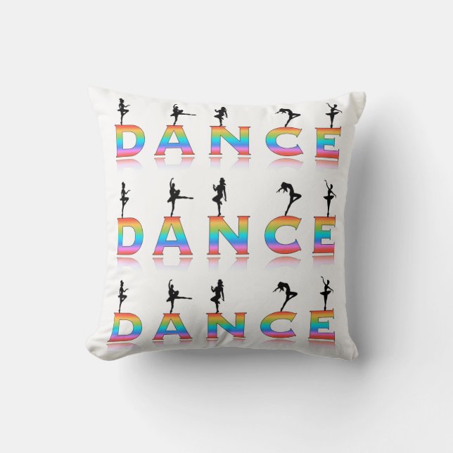 Dance, multi-coloured cushion (Front)