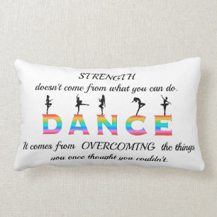 Dance, multi-coloured lumbar cushion