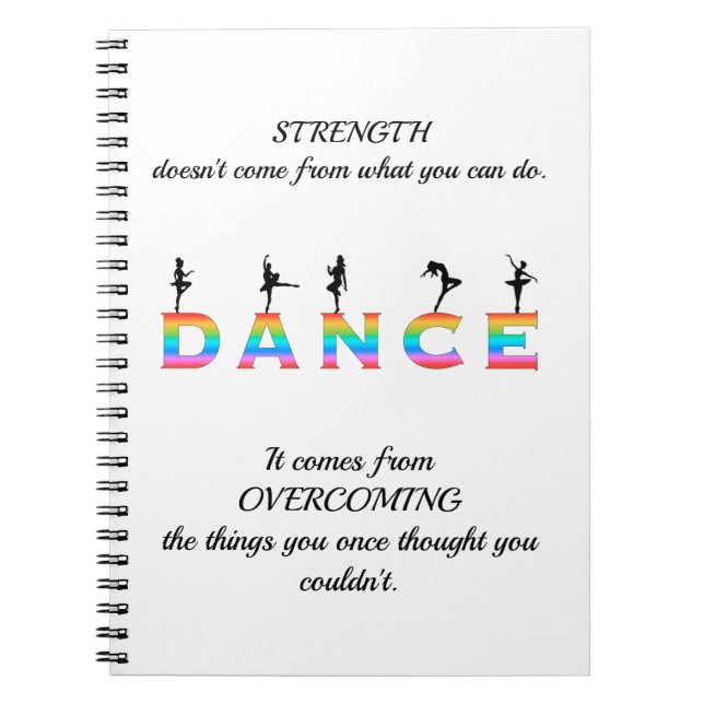 Dance, multi-coloured notebook (Front)