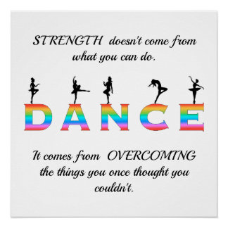Dance, multi-coloured poster