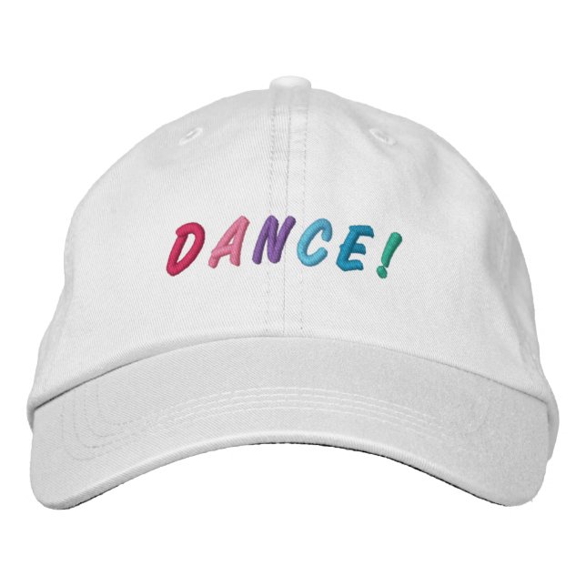 Dance Multicolored Embroidered Cap 2 (Front)