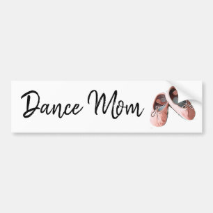 Dance Mum Ballet Slippers bumper sticker