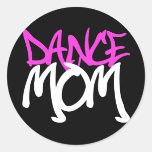 Dance Mum Classic Round Sticker