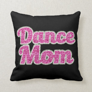 Dance Mum Glitter Pillow