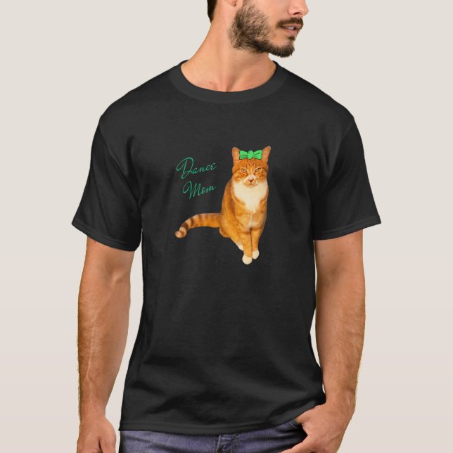 Dance Mum Orange Abby Cat T-Shirt (Front)