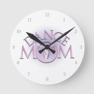 Dance Mum Round Clock