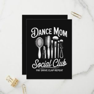 Dance Mum Social Club Mummy Invitation Postcard