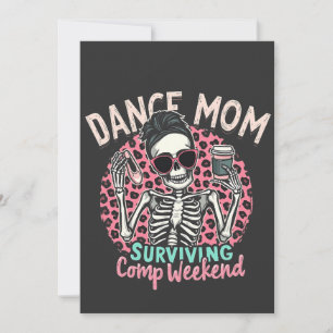 Dance Mum Surviving Comp Weekend Thank You Card