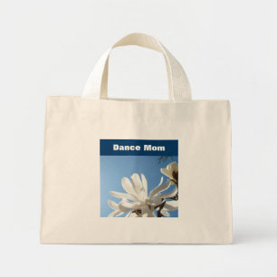 Dance Mum tote bag gifts Blue Sky White Magnolias