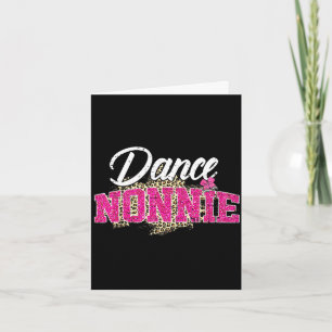 Dance nonnie leopard funny dancing nonnie mother's card