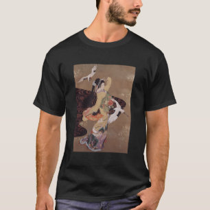 Dance Of Cranes Japanese Retro Art T-Shirt