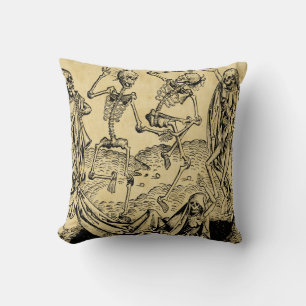 Dance Of Death By Michael Wolgemut 1493 Cushion
