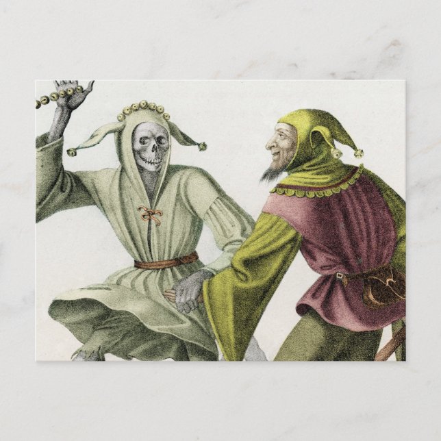 Dance of Death - The Fool Postcard (Front)