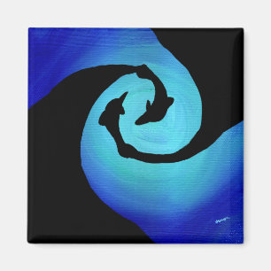 Dance Of Dolphins Magnet