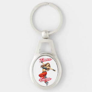 Dance of Energy and Freedom Key Ring