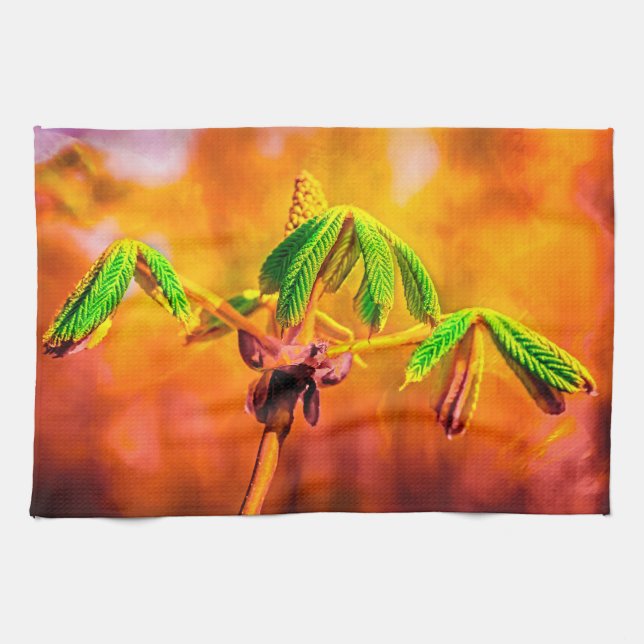 Dance Of Fire Tea Towel (Horizontal)