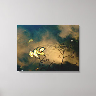 DANCE OF SHADOWS WITH LEAVES AND BRANCHES 2 CANVAS PRINT