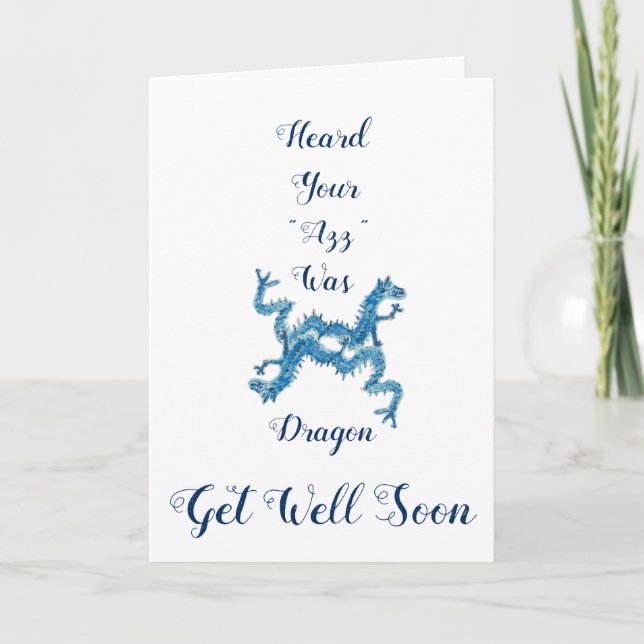 Dance of the Blue Dragons Get Well  Card (Front)