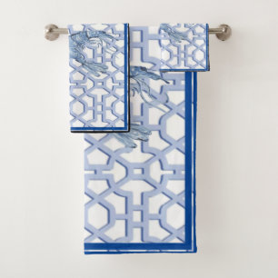 Dance of the Blue Shrimp  Bath Towel Set