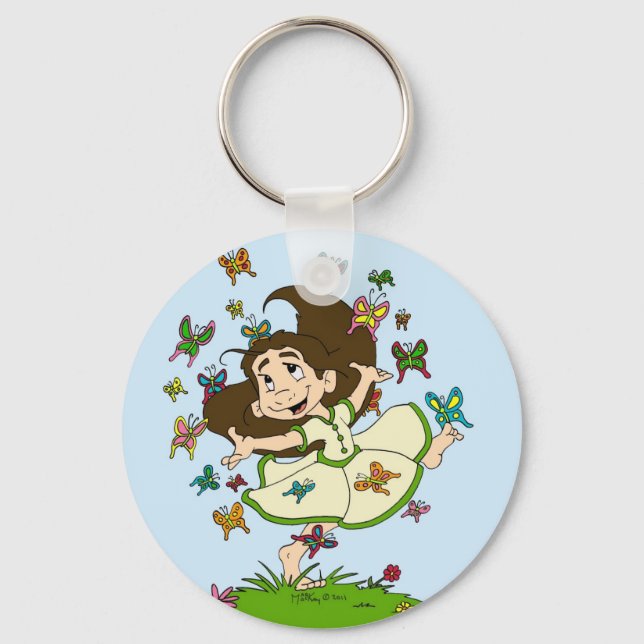 Dance of the Butterflies Key Ring (Front)