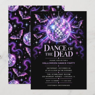 Dance of the Dead Halloween Party Invitation
