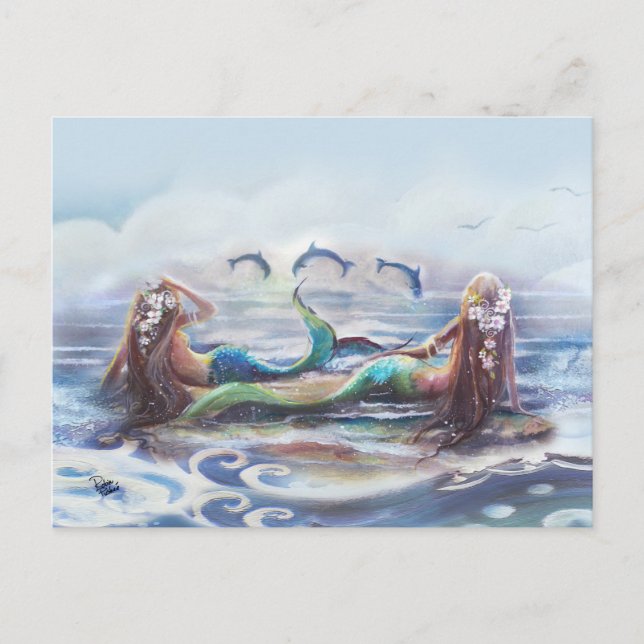 Dance of the Dolphins Postcard (Front)