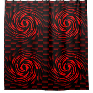 Dance of the elements of fire shower curtain