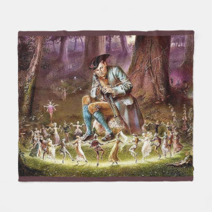 Dance of the Fairies Cozy Fleece Blanket
