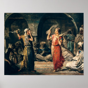 Dance of the Handkerchiefs, 1849 Poster