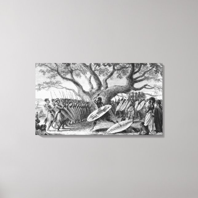 Dance of the Landeens, or Zulus Canvas Print (Front)