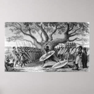 Dance of the Landeens, or Zulus Poster