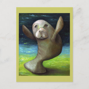 Dance Of The Manatee Postcard