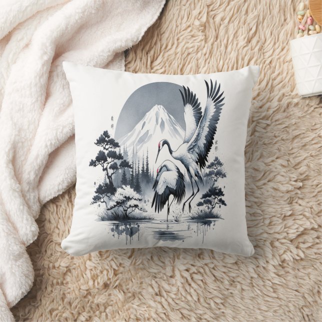 "Dance of the Sandhill"  Cushion (Blanket)