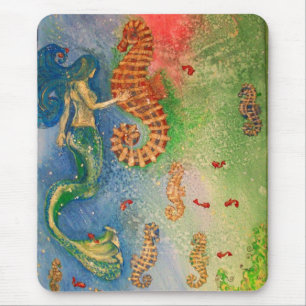 Dance of the Sea Horse Mouse Mat