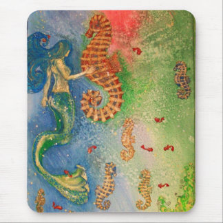 Dance of the Sea Horse Mouse Mat