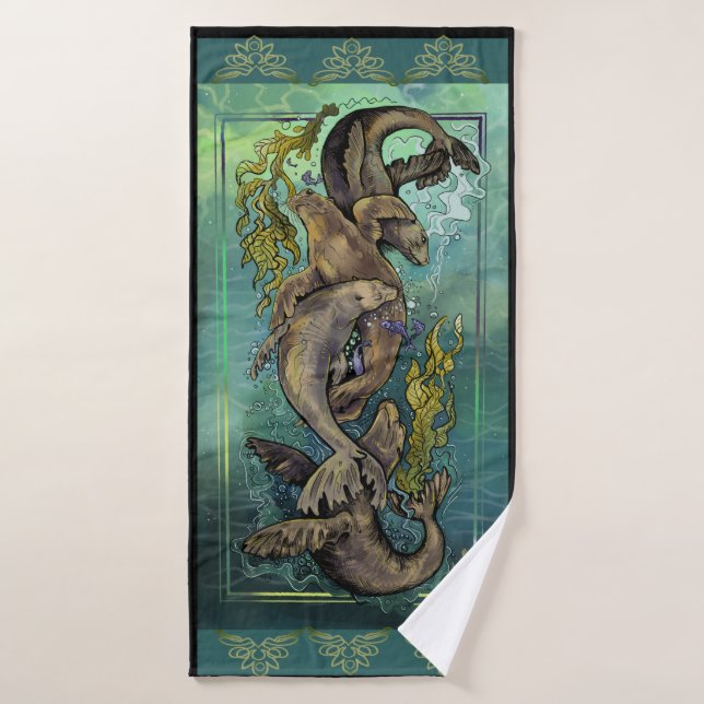 Dance of the Selkies Bath Towel (Bath Towel)