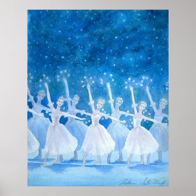 Dance of the Snowflakes Art Print (Front)