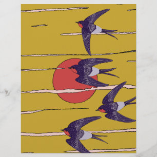 Dance of the Swallows Custom Letterhead