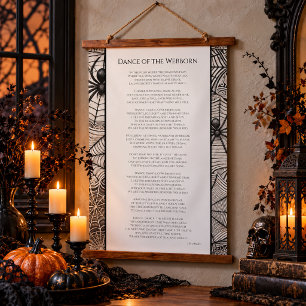 Dance of the Webborn poetry Hanging Tapestry