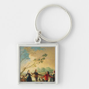 Dance on the Banks of the River Manzanares, 1777 Key Ring