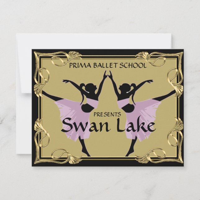 DANCE OR THEATRE PRODUCTION TICKET INVITATION (Front)